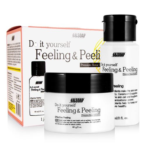 Фото #1: B&SOAP Feeling & Peeling Набор для домашнего пилинга скраб 60мл + лосьон активатор 60гр