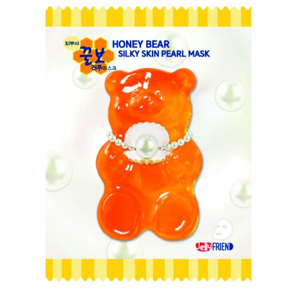 Frienvita JellyFrien Pearl Bear Mask Тканевая маска с экстрактом жемчуга для увлажнения упругости и сияния кожи 23г
Frienvita JellyFrien Pearl Bear Mask Тканевая маска с экстрактом жемчуга для увлажнения упругости и сияния кожи 23г