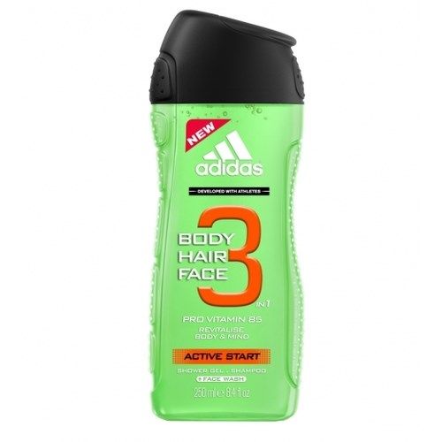Adidas Body-Hair-Face Active Start гель для душа, шампунь и гель для умывания для мужчин 250 мл
Adidas Body-Hair-Face Active Start гель для душа, шампунь и гель для умывания для мужчин 250 мл