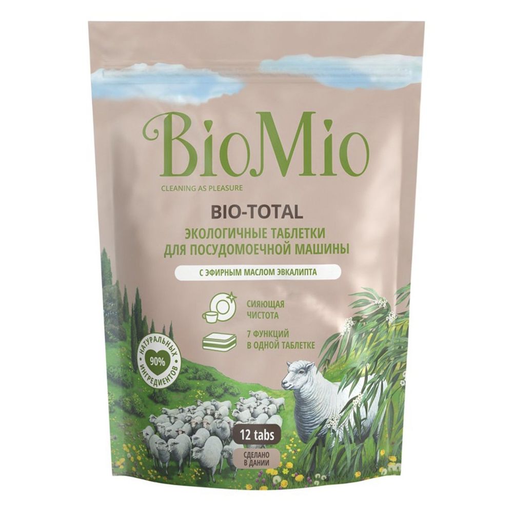 BioMio Bio-total таблетки для посудомоечной машины с эфирным маслом эвкалипта 12шт
BioMio Bio-total таблетки для посудомоечной машины с эфирным маслом эвкалипта 12шт