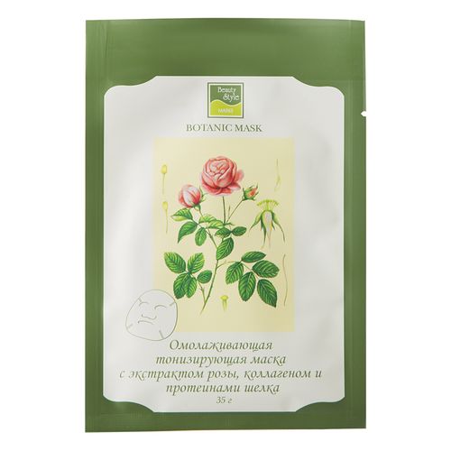 Beauty Style маска ботаническая тонизирующая с экстрактом розы, коллагеном и протеинами шелка
Beauty Style маска ботаническая тонизирующая с экстрактом розы, коллагеном и протеинами шелка