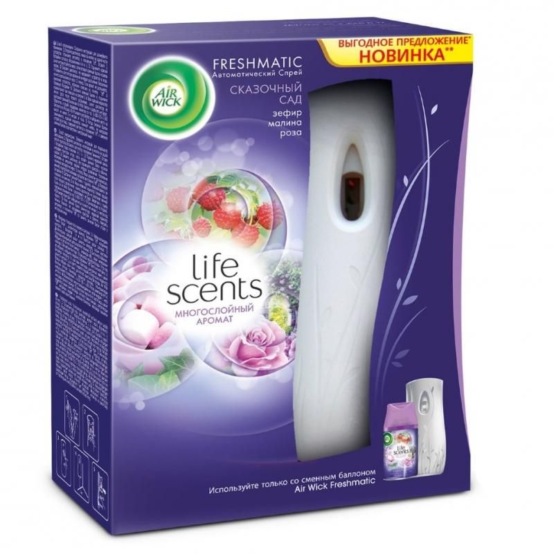 Airwick FRESHMATIC Освежитель воздуха автоматический аэрозоль в комплекте со сменным баллоном Сказочный Сад Воздушные кружева 250 мл
Airwick FRESHMATIC Освежитель воздуха автоматический аэрозоль в комплекте со сменным баллоном Сказочный Сад Воздушные кружева 250 мл