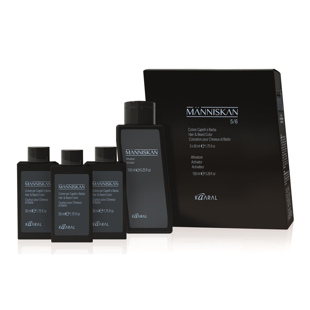Kaaral Manniskan Набор Краска для волос и бороды Color 5/6 light brown/dark blonde светло-коричневый/темный блондин 3х50мл+активатор 150мл
Kaaral Manniskan Набор Краска для волос и бороды Color 5/6 light brown/dark blonde светло-коричневый/темный блондин 3х50мл+активатор 150мл