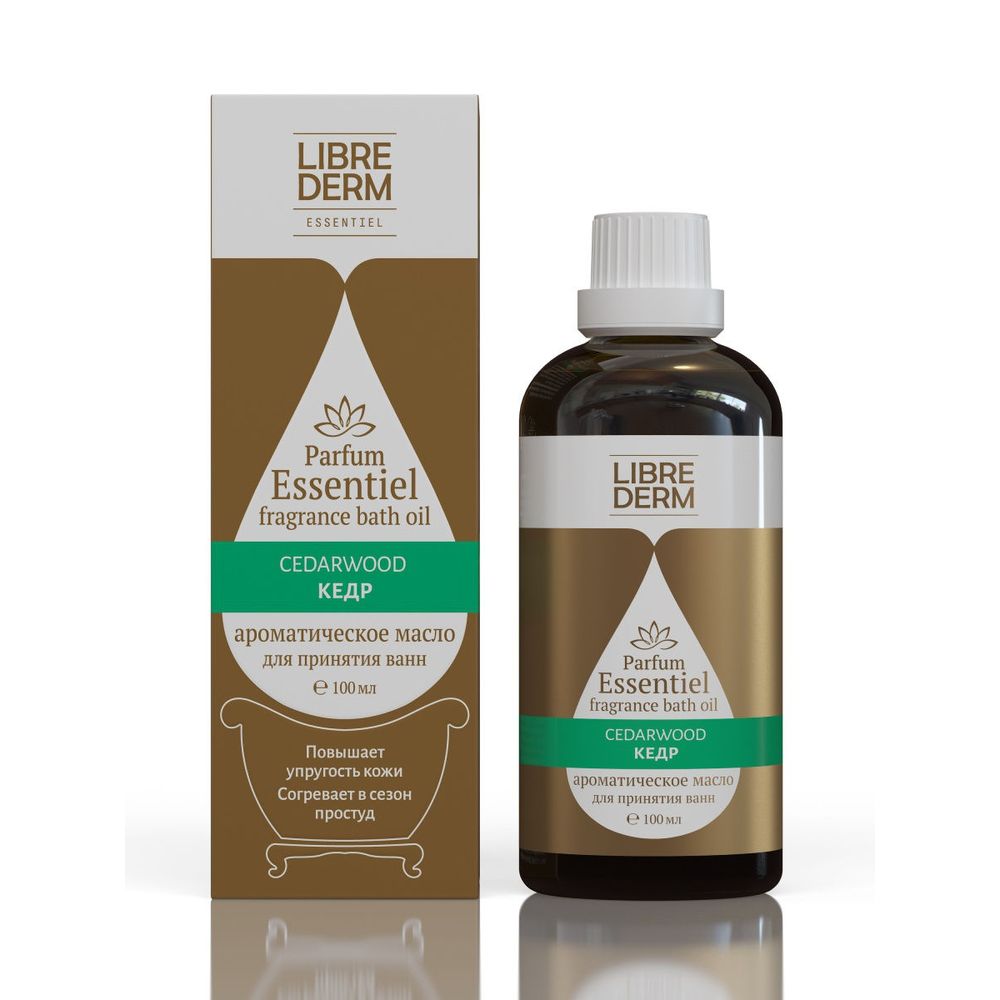 LibreDerm Parfum Essentiel Масло ароматическое для принятия ванн Кедр 100мл
LibreDerm Parfum Essentiel Масло ароматическое для принятия ванн Кедр 100мл