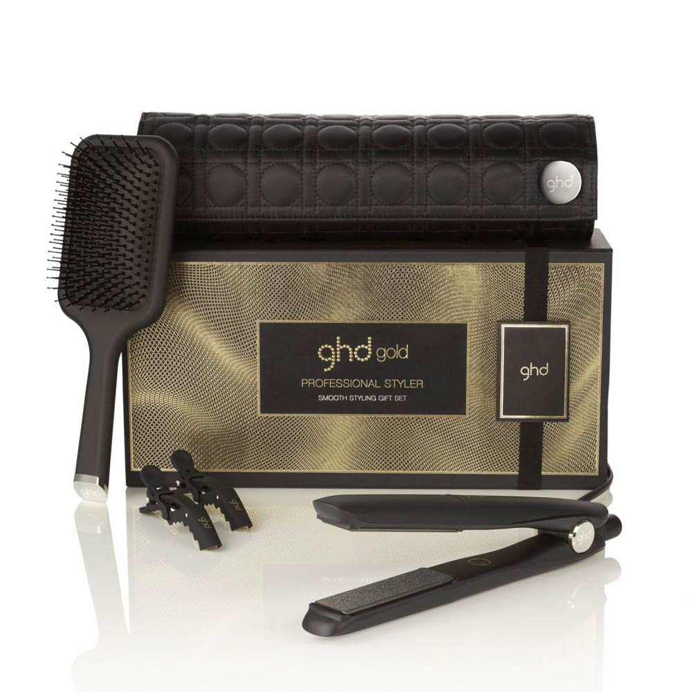 GHD Набор стайлер для укладки волос ghd gold+термостойкая сумка+плоская щетка+зажимы
GHD Набор стайлер для укладки волос ghd gold+термостойкая сумка+плоская щетка+зажимы