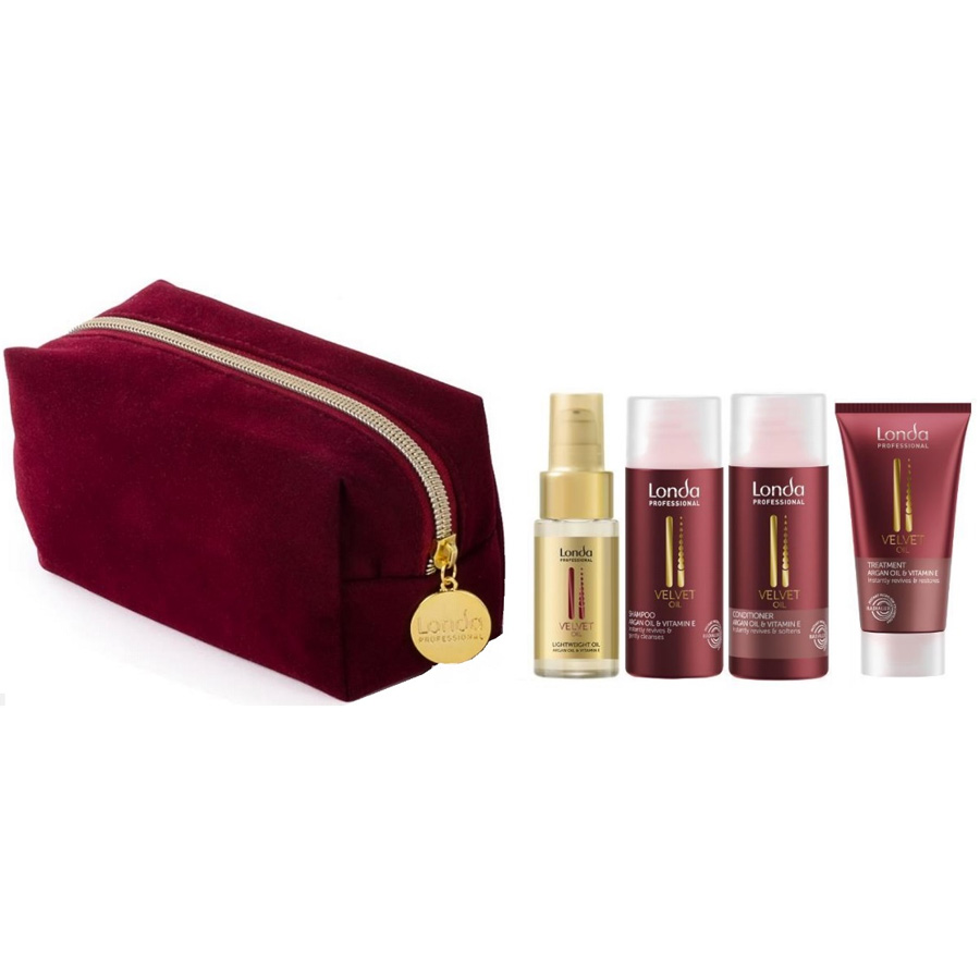Londa Velvet Oil Дорожный набор масло: 30мл + шампунь 50мл + кондиционер 50мл + профессиональное средство 30мл
Londa Velvet Oil Дорожный набор масло: 30мл + шампунь 50мл + кондиционер 50мл + профессиональное средство 30мл