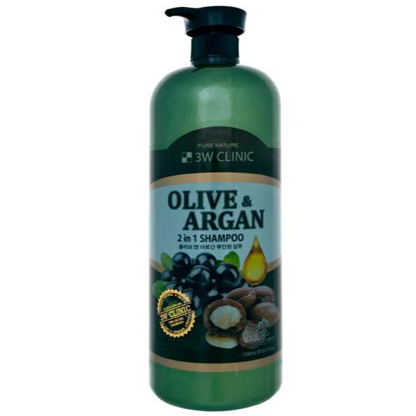 3W Clinic Шампунь для волос Аргановое масло и олива Olive&Argan 2in1 Shampoo 1500мл
3W Clinic Шампунь для волос Аргановое масло и олива Olive&Argan 2in1 Shampoo 1500мл
