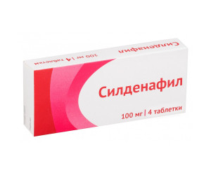Силденафил таблетки п.п.о. 100мг N4 Озон