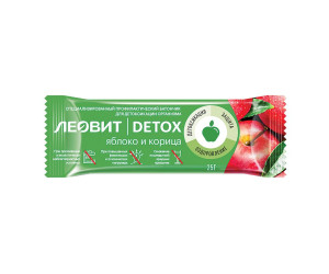 Леовит Detox Батончик детоксикационный с яблоком и корицей 25г