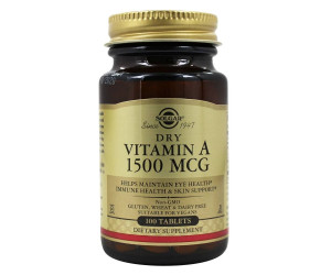 Солгар Сухой витамин А 1500мкг (5000МЕ) таблетки N100
