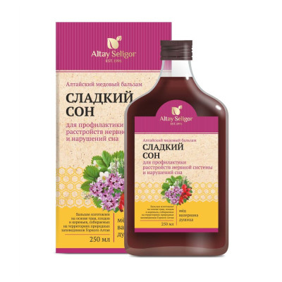 Медовый алтайский бальзам сладкий сон 250мл. Смотреть фото Медовый алтайский бальзам сладкий сон 250мл. Смотреть картинку Медовый алтайский бальзам сладкий сон 250мл. Картинка про Медовый алтайский бальзам сладкий сон 250мл. Фото Медовый алтайский бальзам сладкий сон 250мл