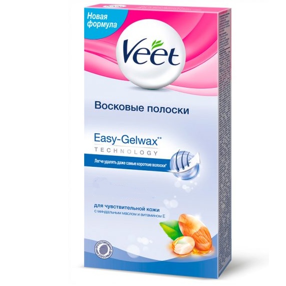 

Veet Восковые полоски для чувствительной кожи c технологией Easy Gel-wax 20 шт