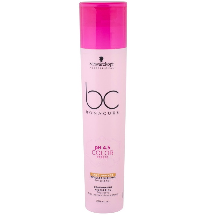 

Schwarzkopf Bonacure Color Freeze pH4.5 Шампунь мицеллярный золотистый 250мл
