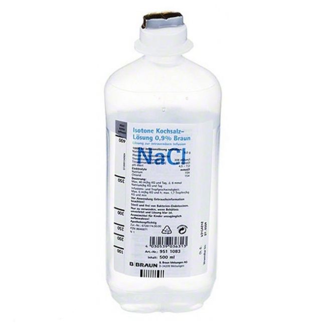 Натрия хлорид Браун раствор для инфузий 0,9% 500мл N10  по цене .