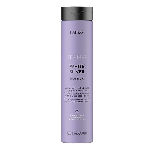 

Lakme WHITE SILVER SHAMPOO Тонирующий шампунь для нейтрализации желтого оттенка волос 300мл