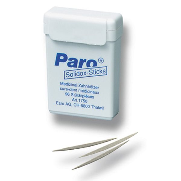 

Paro Solidox Медицинские деревянные саблевидные зубочистки, 96 шт