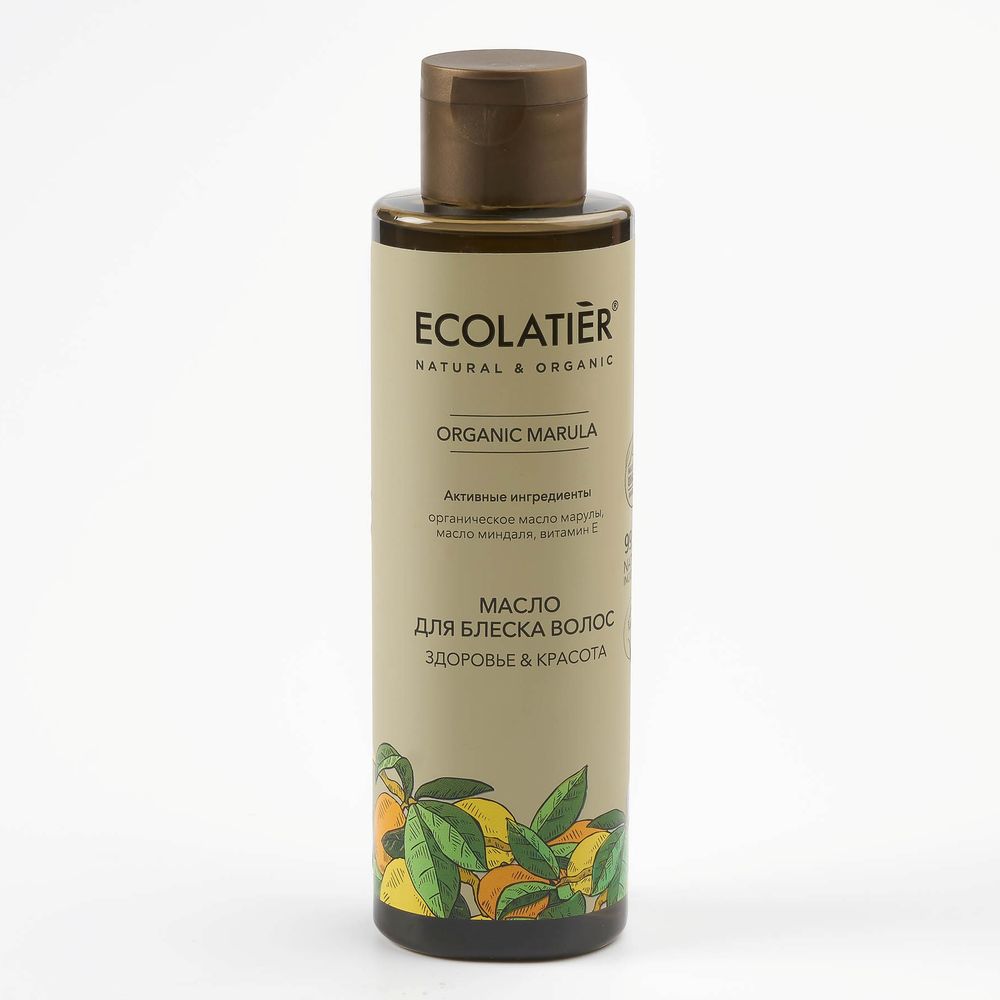 Ecolatier GREEN Масло для блеска волос Здоровье и красота Марула 200мл