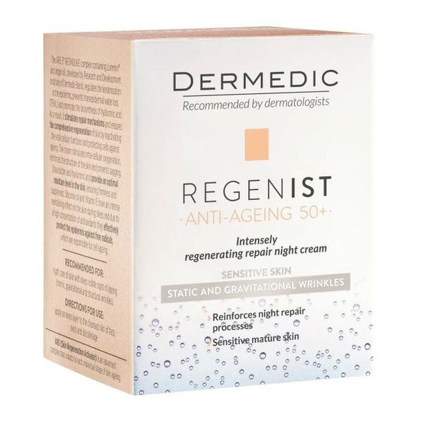 

Dermedic Regenist ARS 5 RETINOLIKE Ночной крем восстанавливающий упругость кожи 50г