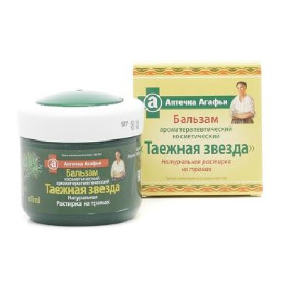 

Аптечка Агафьи Бальзам-растирка ароматерапевтический "Таежная звезда" 75мл