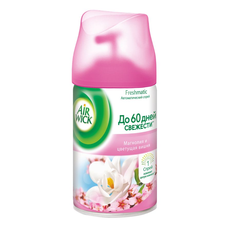 Airwick freshmatic сменный баллон магнолия и цветущая вишня 250мл