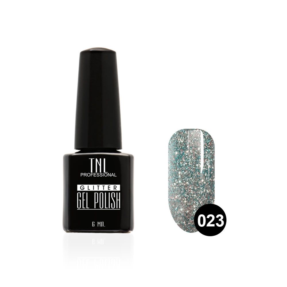 Tnl гель-лак glitter №23 - васильковый