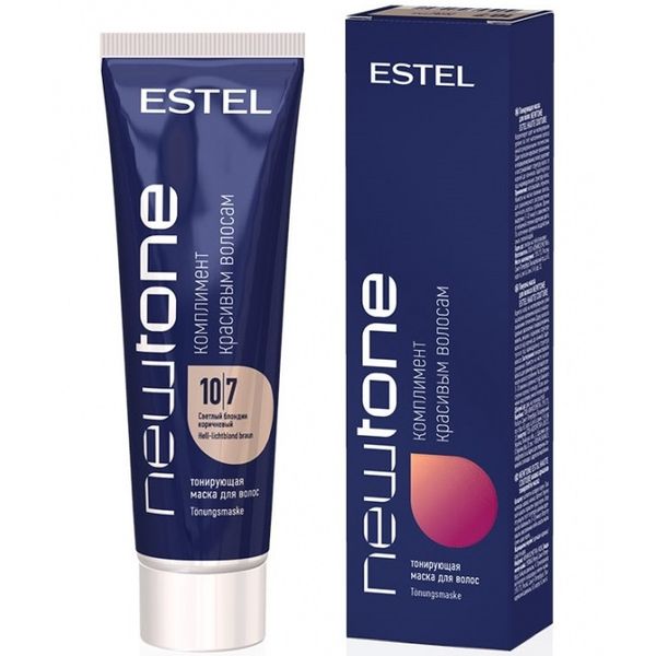 

Estel Newtone Тонирующая маска для волос 10/7 Светлый блондин коричневый 60мл