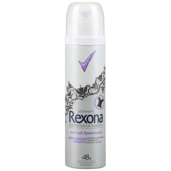 Rexona антиперспирант аэрозоль женский чистый бриллиант