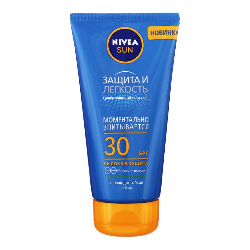 

Nivea Сан Крем-гель солнцезащитный SPF30 Защита и легкость 175мл