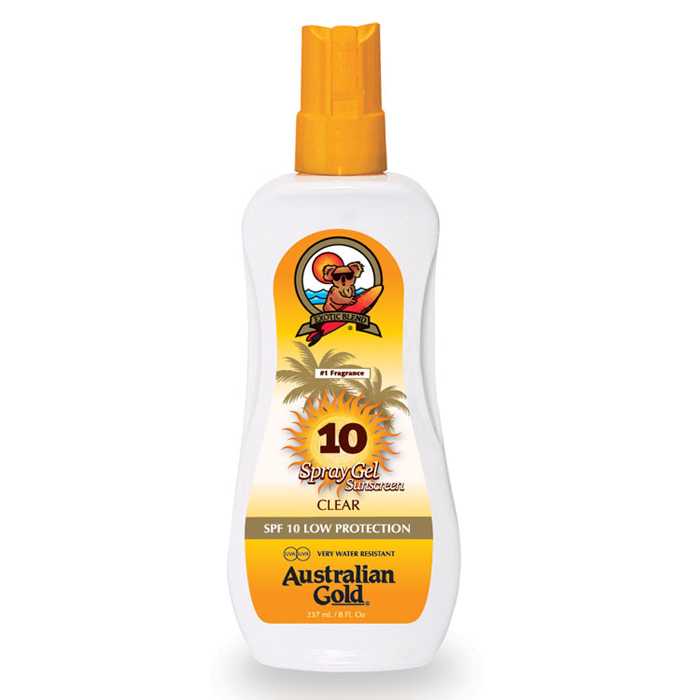 

Australian Gold SPF Солнцезащитный Лосьон для загара SPF10 Spray Gel 237 мл