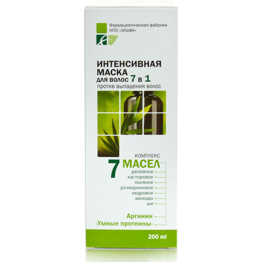 

Elfapharm 7 масел маска Интенсив 7в1 против выпадения волос 200 мл