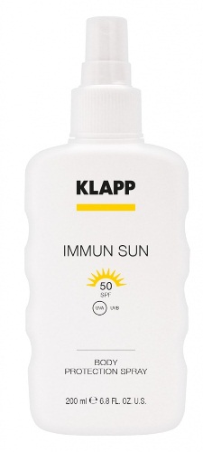 Klapp Immun sun Солнцезащитный для спрей тела SPF50, 200 мл