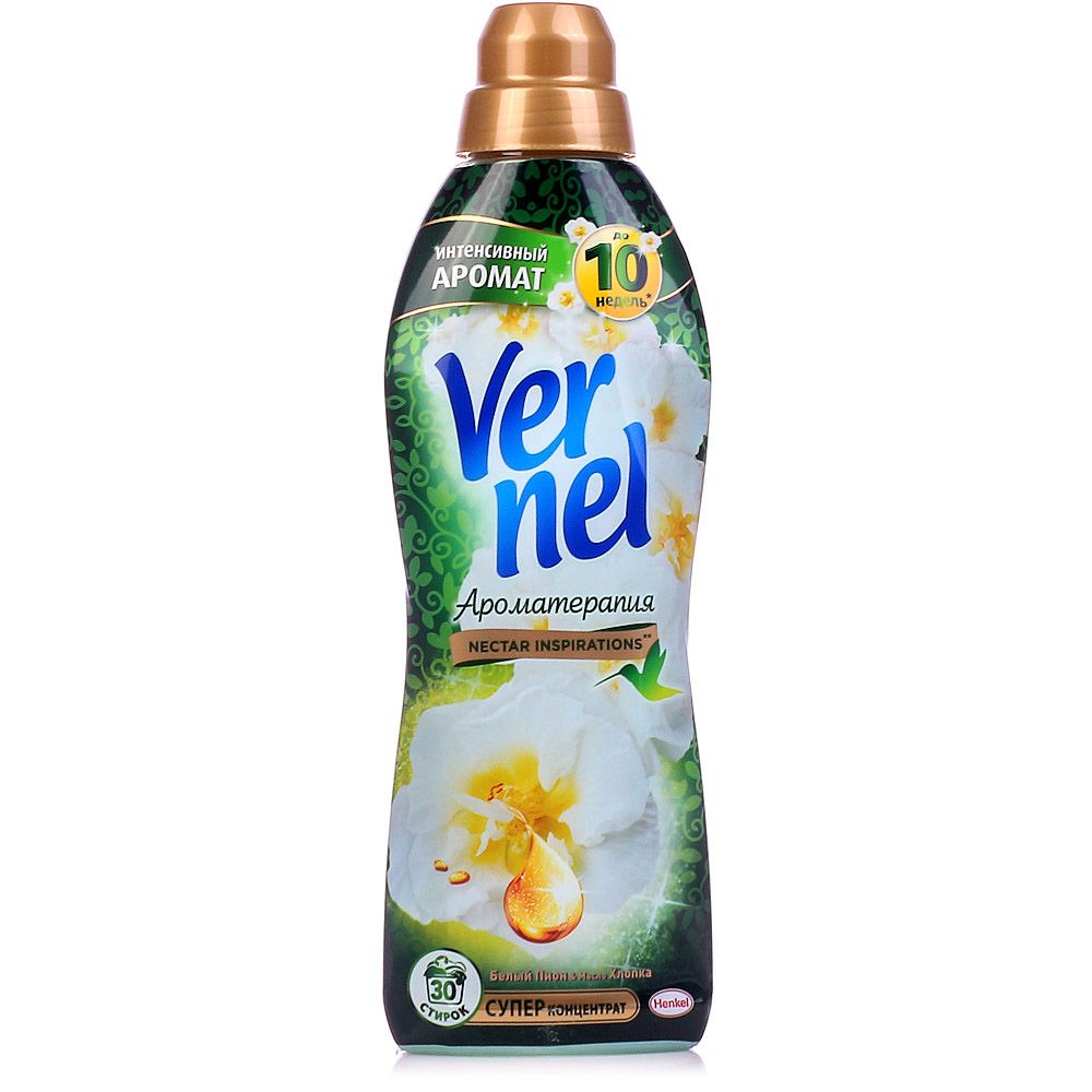 

Vernel Кондиционер для белья Арома Пион и хлопок 910мл