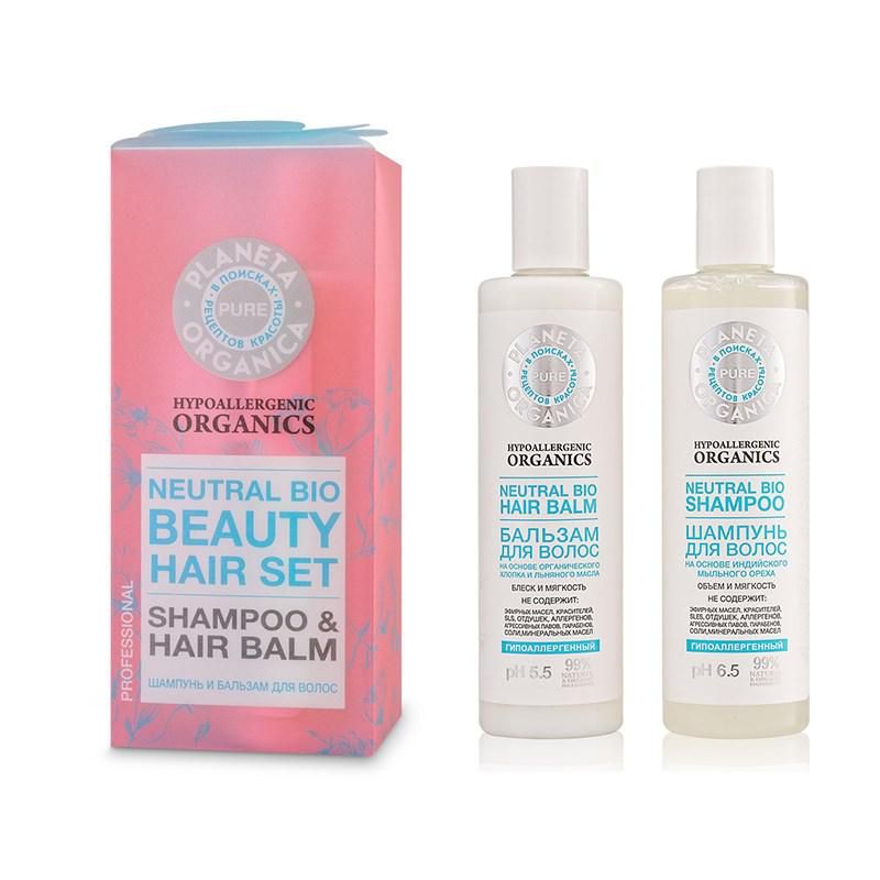 

Планета органика набор Beauty Hair Set: шампунь 280мл+бальзам 280мл