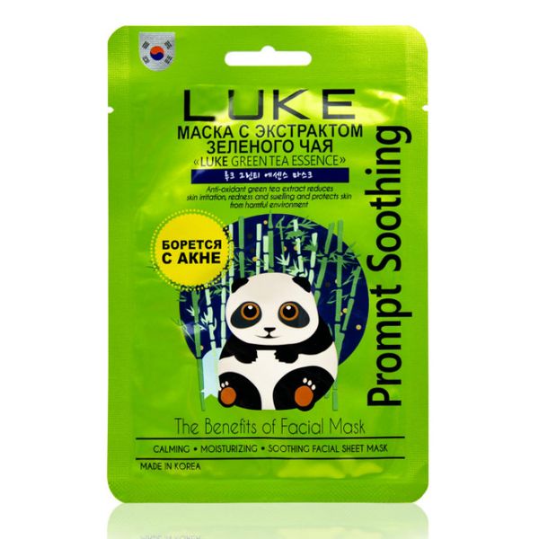 Luke Green Tea Essence Mask Маска с экстрактом зеленого чая 21г