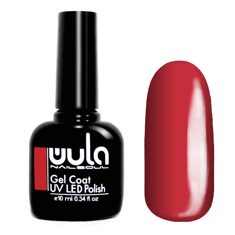 

Wula nailsoul гель лак 10мл тон 448 холодный красный