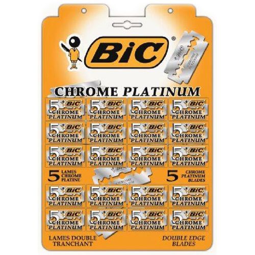

Bic Лезвия для станка Chrome Platinum 20 штук по 5 лезвий на карте