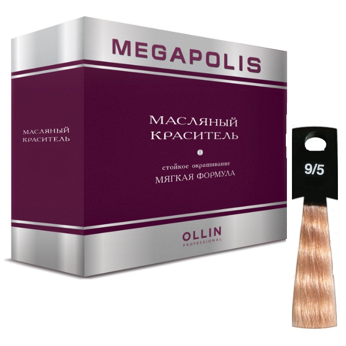 

Ollin MEGAPOLIS 9/5 блондин махагоновый 50мл Безаммиачный масляный краситель для волос