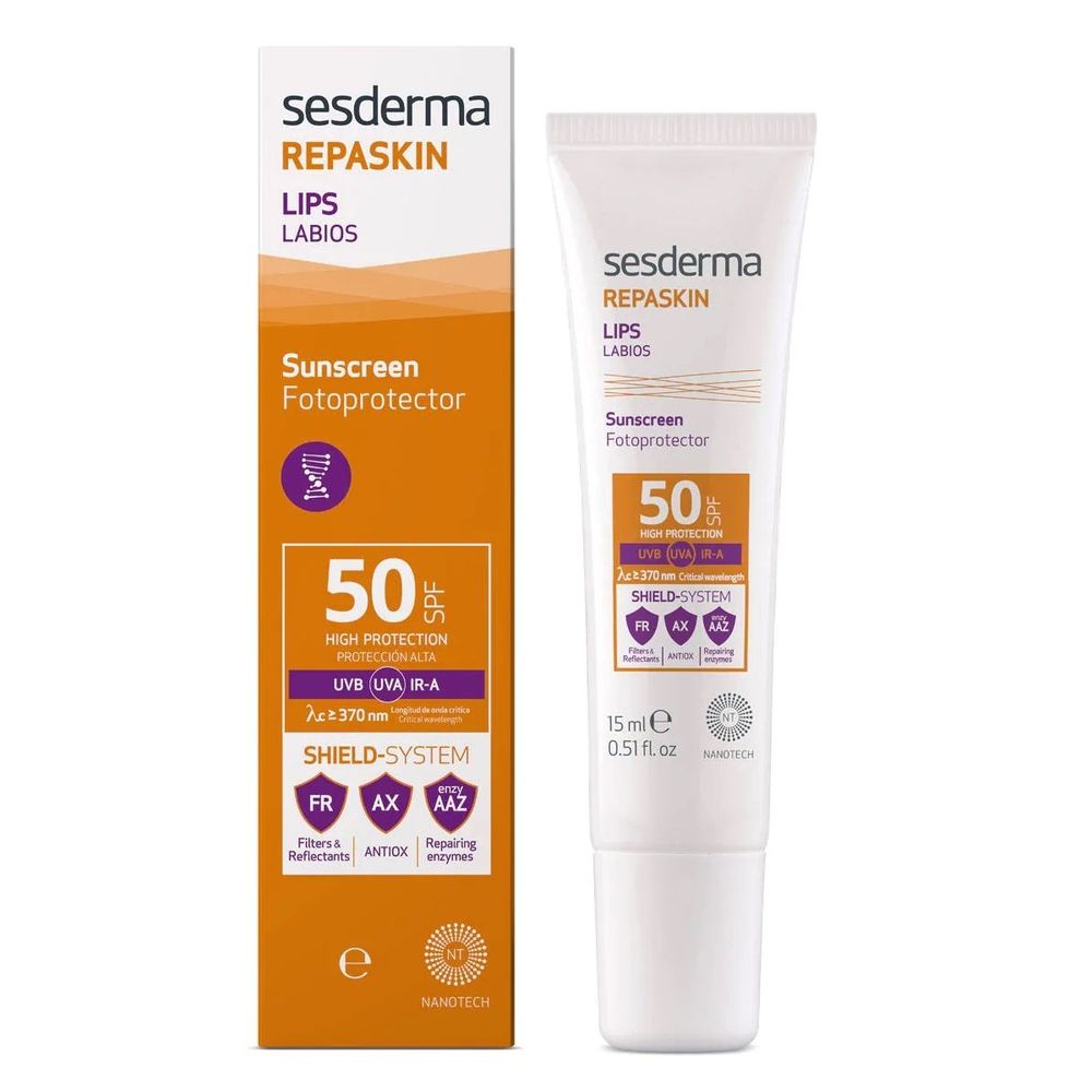 

Sesderma Repaskin Lips SPF50 Средство для губ солнцезащитное 15 мл