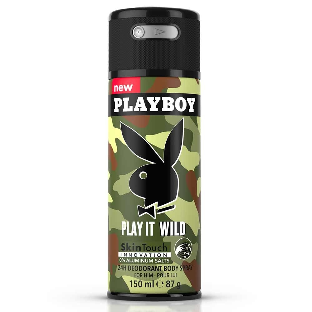 Плэйбой/Playboy Play it Wild Skintouch парфюмированный дезодорант спрей для мужчин 150 мл