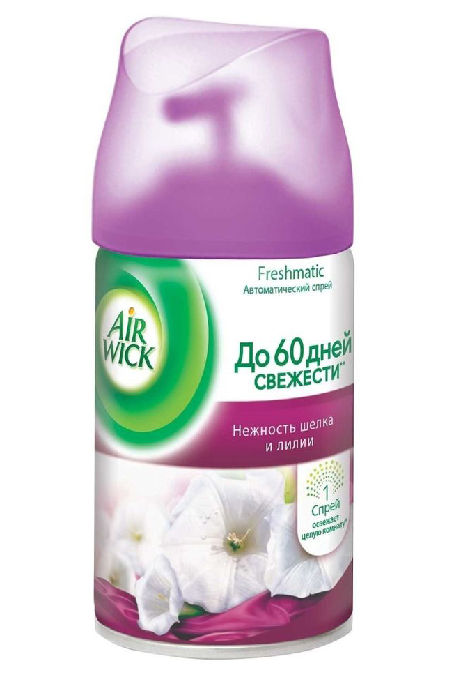 

Airwick FRESHMATIC Сменный баллон Нежность шелка и лилии 250 мл