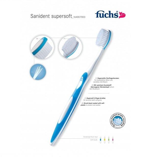 Fuchs Sanident supersoft Зубная щетка очень мягкая