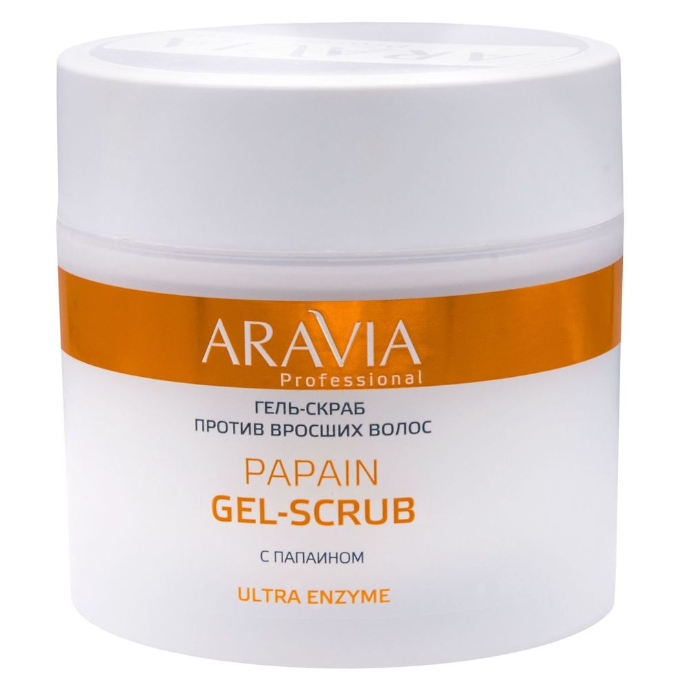 Aravia Professional Гель-скраб против вросших волос Papain Gel-Scrub 300мл