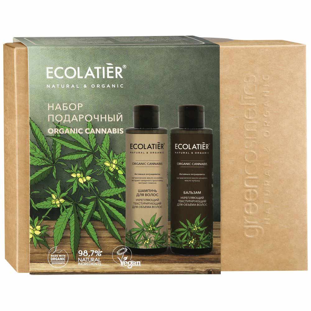 

Ecolatier GREEN набор Конопля Шампунь+бальзам по 200мл