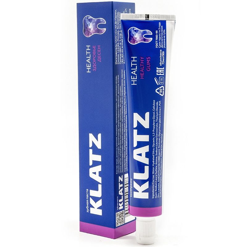

Klatz HEALTH Зубная паста Здоровье десен 75мл