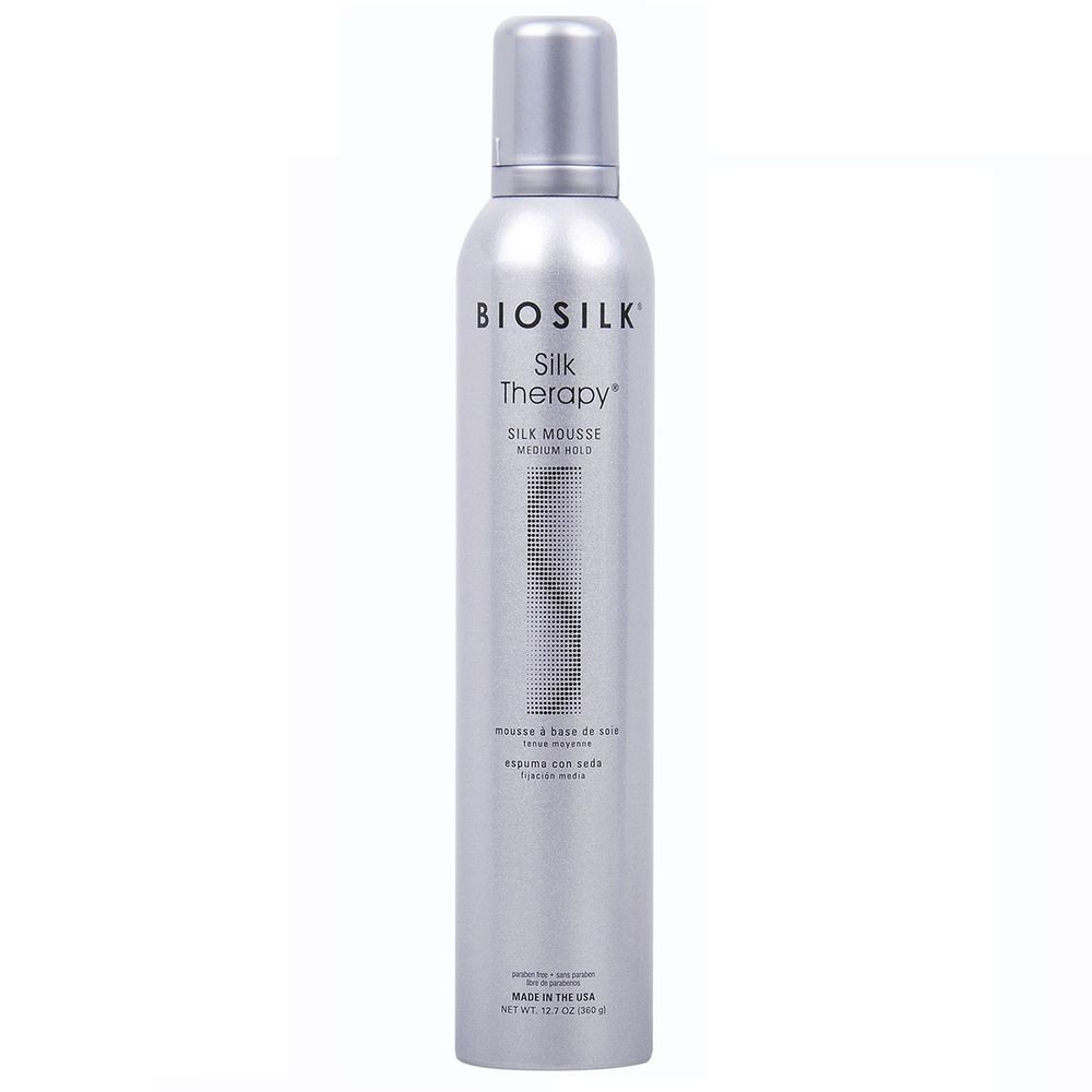 Biosilk silk therapy мусс для укладки средней фиксации шелковая терапия 376 г