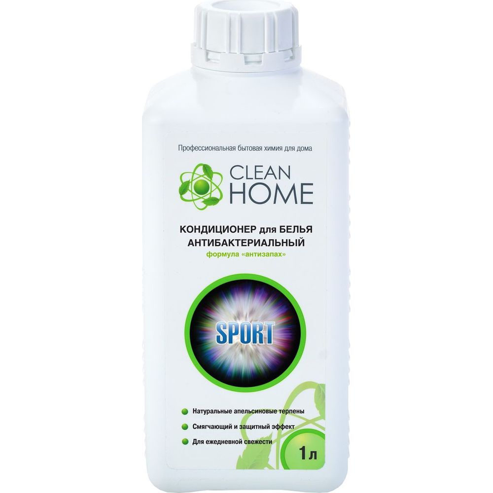 

Clean Home Кондиционер для белья антибактериальный формула Антизапах 1л