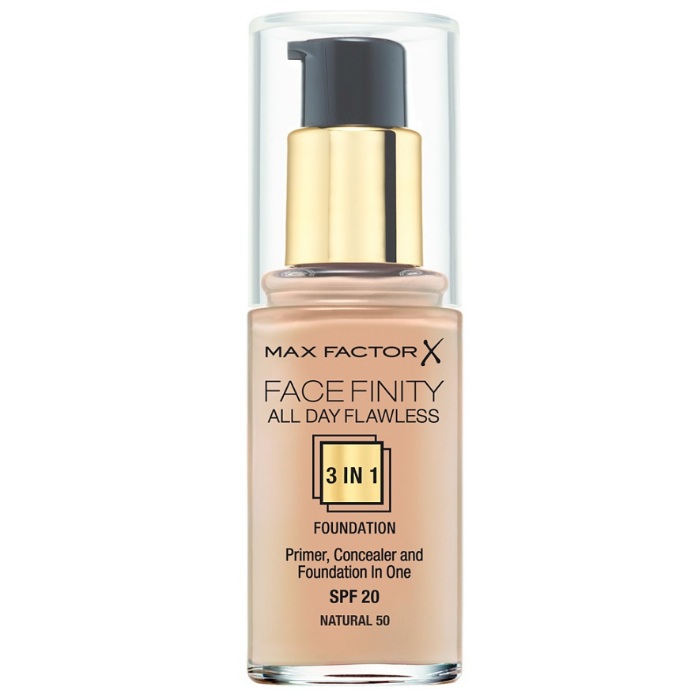 

MAXFACTOR Тональная основа FACEFINITY ALL DAY FLAWLESS 3-in-1 №50 natural