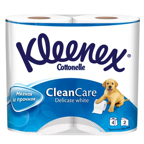 

Kleenex Туалетная бумага белая трехслойная 4 рулона