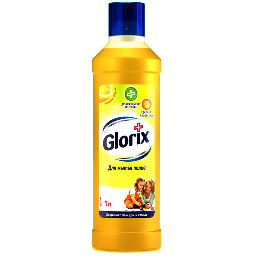 Glorix чистящее средство для пола лимонная