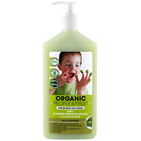 

Organic People Био хозяйственное мыло Органическая олива 500 мл